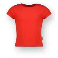 Vingino Girls Basic-crop Rib Tee T-shirt Breeze Red Talla: 12 | Camisetas Outlet | Unisex | Rojo