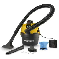 Powerplus Aspiradora de líquidos y sólidos , 750W, color plateado, talla única / Enchufe europeo, 220V, color plateado, talla única