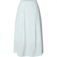 Selected Falda 'SLFHANNAH' azul claro / blanco