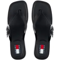 Tommy Hilfiger Sandalias de dedo 'Kitten Heel Toe Post' negro