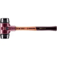 Simplex Halder Schonhammer, diámetro 60 mm, 1600 g, modelo , goma/negro con mango de madera - 3002060