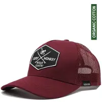 Surf Monkey Gorra deportiva borgoña
