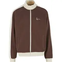 Karl kani Sudadera con cremallera crema / chocolate