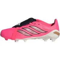 Adidas adidasBota de fútbol con lengüeta plegable Predator League para césped natural seco 29 Solar Turbo / Thermal Chrome / Core Black Niño