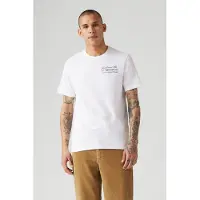 Levi's Graphic Crewneck T-shirt White Talla: XS | Camisetas Outlet | Hombre | Blanco