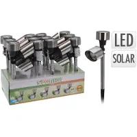 Huismerk Lámpara solar para jardín, modelo Mini-Spot LED, altura: 24 cm