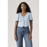 Levi's Moxie Ss Slim Denim Blouse Talla: XS | Blusas Outlet | Mujer | Azul