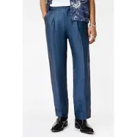 John Varvatos Benedict Pants - Slim Fit Pleated Pants Lake Blue Talla: 54 | Pantalones Sastre Outlet | Hombre | Azul