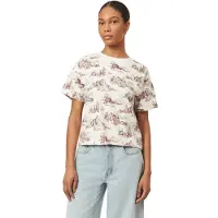 Scotch & Soda Boxy Crop Tee Sugar Swizzle/rose Brown/adobe Rose Talla: XL | Camisetas de Seda Outlet | Mujer | Rosa