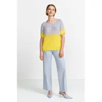 Rich & royal Bicolored Short Sleeve Lemon Chrome Talla: XL | Sudaderas con Capucha Outlet | Mujer