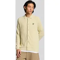 Lyle & Scott Linen Blend Knitted Shirt Luna Talla: XS | Camisas Casuales Outlet | Hombre | Blanco