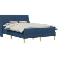 vidaXL Estructura de cama con colchón y cabecero, fabricada en poliéster ()