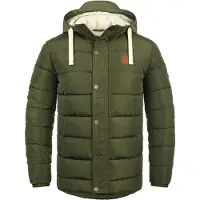 Blend Chaqueta de invierno 'BHFrederic' verde / blanco natural