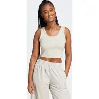 Adidas adidasCamiseta de tirantes Essentials Small Logo Cotton Lifestyle XL Beige / White Mujer
