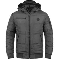Blend Chaqueta de invierno 'Boris' gris / negro