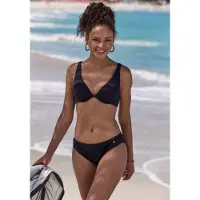 LASCANA Top de bikini negro