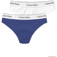 Calvin Klein Underwear Tanga azul oscuro / gris claro / negro / blanco