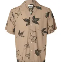 Selected Camisa 'SLHTerry' capuchino / negro