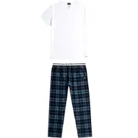 G-Star Pijama largo azul / azul oscuro / blanco