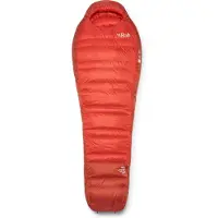 Rab - Sacos de dormir para trekking - Alpine -12C / 10F Dark Horizon/Tuscan Red - Talla Izquierda - Rojo
