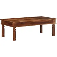 Syfax Mesa de centro de madera maciza 110x60x40 cm acacia
