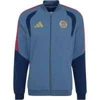Adidas Sudadera con cremallera deportiva 'FC Bayern 26/27 Presentation' azul oscuro / miel / rojo sangre