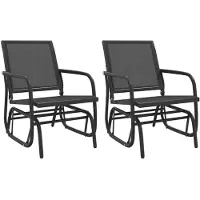 vidaXL : Sillones de jardín colgantes, 2 unidades, color , 61x76x87 cm, fabricados con textilene y acero