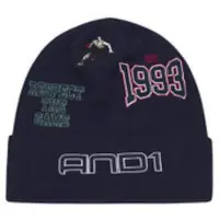AND1 Gorra azul cian / rojo / negro / blanco