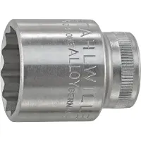 Stahlwille 02410020, Llave de vaso, cromo, según la norma DIN EN 3709, 19 g