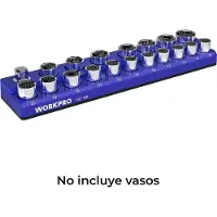Workpro Organizador magnético para llaves de vaso estándar de 1/2"