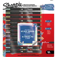 Sharpie Rotulador De Punta De Pincel ``creative Acrylic 12-blister Earth Tones`` (2223313)