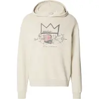 Scotch & Soda Basquiat Washed Artwork Relaxedfit Hoodie Light Pastel Grey Talla: S | Sudaderas con Capucha Outlet | Hombre | Gris