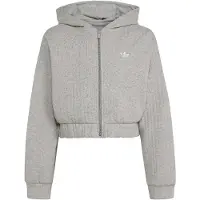 Adidas Originals adidasSUDADERA HOLGADA CON CAPUCHA Y CREMALLERA CON ACABADO ACOLCHADO Y CANALÉ 170 Medium Grey Heather Niño
