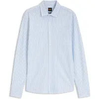 BOSS Camisa 'Mysoft_2' azul pastel / blanco