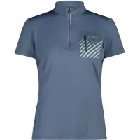 CMP - Women's Breast Pocket T-Shirt Free Bike - Maillot de ciclismo size 38, azul/gris