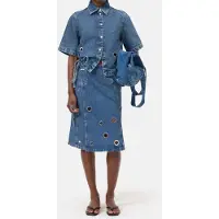 Closed Wrap Skirt Midi Mid Blue Talla: XS | Faldas Midi Outlet | Mujer | Azul