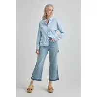 Josephine & Co Pim Blouse Light Blue Talla: 42 | Manga Larga Outlet | Mujer | Azul