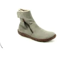 El naturalista para mujer. 254571110005_039 Botines de piel N5457 gris (38), Plano, Cremallera, Casual, outlet 2026.