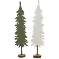 Svenska Living Árbol de Navidad de fieltro "Living Image" de la marca sueca, color verde, con base, altura de 62 cm