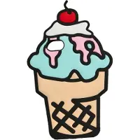 Mister tee Funda para smartphone 'Icecream' azul claro / marrón claro / rosa / rojo / negro