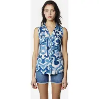KOROSHI Blusa azul / azul cielo / blanco