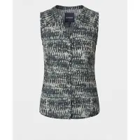KOROSHI Blusa azul cian / verde pastel / negro