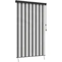 vidaXL : Rollo de tela y aluminio, color antracita y blanco, 60 x 250 cm