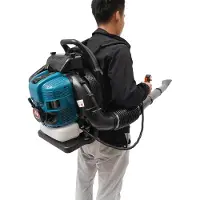 StarTech.com Soplador de hojas - Motor de 4 tiempos a gasolina - 75,6 cm³ - 2,6 kW 7000 U/min - Depósito de 1,9 l - Longitud del tubo de 168 cm - Color azul