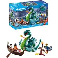 Playmobil Figura De Vikingos Con Monstruo Marino