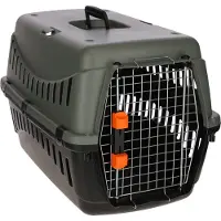 Kerbl Transportín – – Modelo Eco – Gris/Verde – 58 x 38 x 38 cm