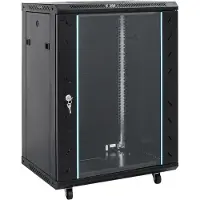 Syfax Armario de red 15U con patas giratorias, 19", IP20, 60 x 45 x 86 cm