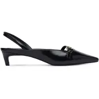 Tommy Hilfiger Zapatos destalonado 'Kitten Heel Slingbacks' negro