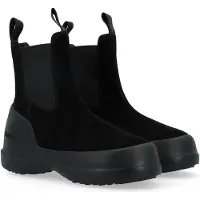 Moon Boot - Botas y botines mujer - Luna Chelsea Suede Black de Cuero - Talla 38 - Negro