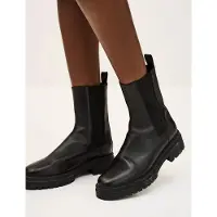 Ba&sh para mujer. 2H20CODA Botas de Piel Coda negro (40), 3 a 5cm, Ninguno, Casual, outlet 2026.